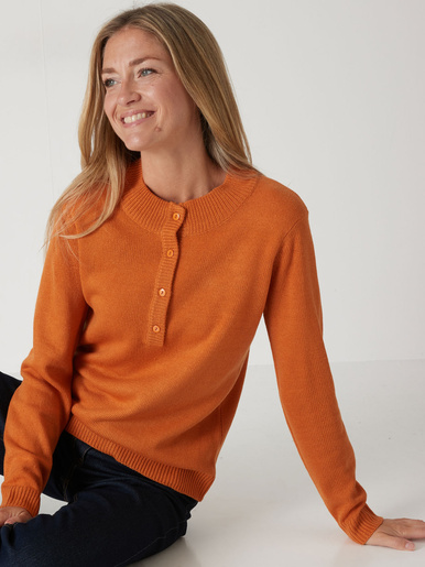 Pull encolure tunisienne - Daxon - Orange
