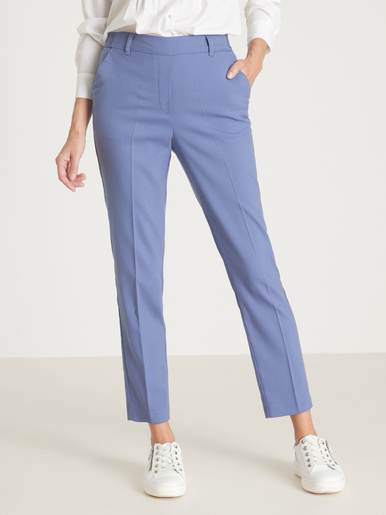 Pantalon 7/8ème élastiqué - Daxon - Uni bleu
