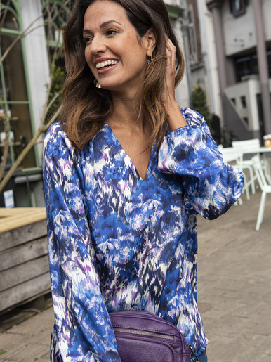 Blouse fluide encolure V