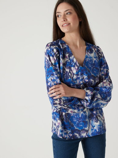 Blouse fluide encolure V