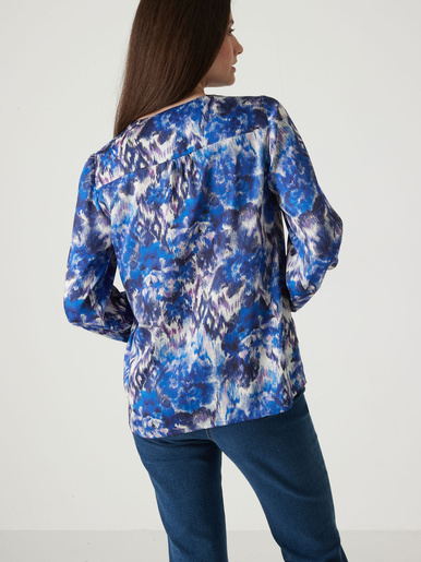 Blouse fluide encolure V