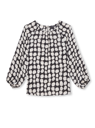 Blouse ample voile satiné