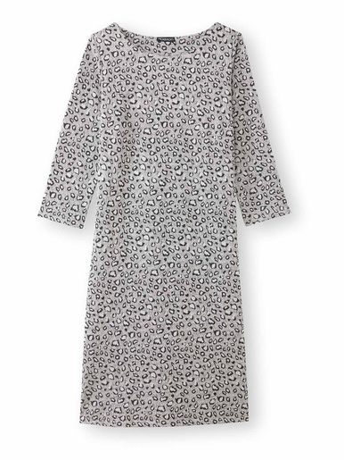 Robe housse en maille jacquard - Daxon - Jacquard gris / noir