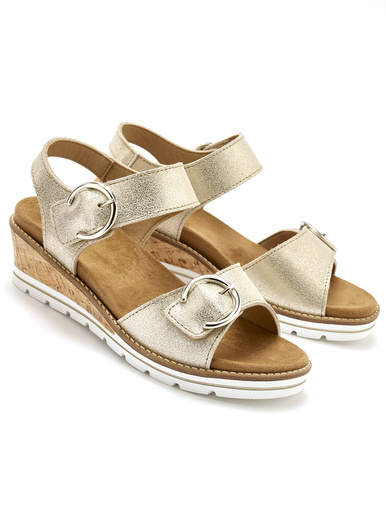 Sandales double scratch semelle amovible