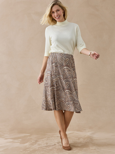Jupe ample midi
