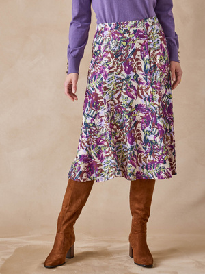 Jupe évasée en maille douce