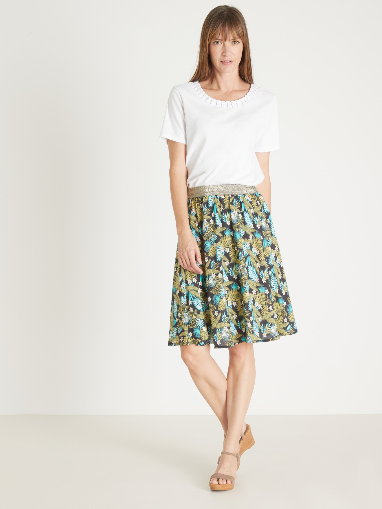 Jupe Marks And Spencer à Carreaux - Taille 20 Neuve Avec étiquettes - Doublée