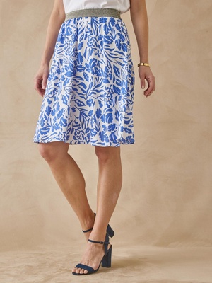 Jupe courte entièrement élastiquée