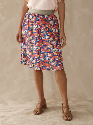 Jupe courte entièrement élastiquée