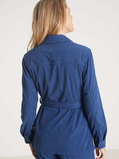 Veste-saharienne en velours côtelé