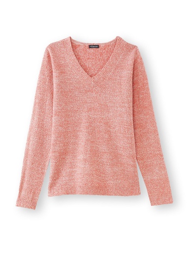 Pull encolure V manches longues