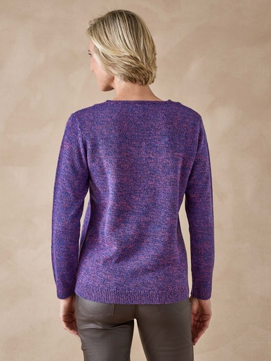 Pull encolure V manches longues