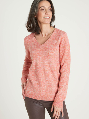 Pull encolure V manches longues