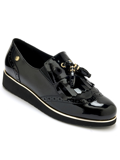 Sans-gêne patte frangée à aérosemelle® - Pédiconfort - Noir