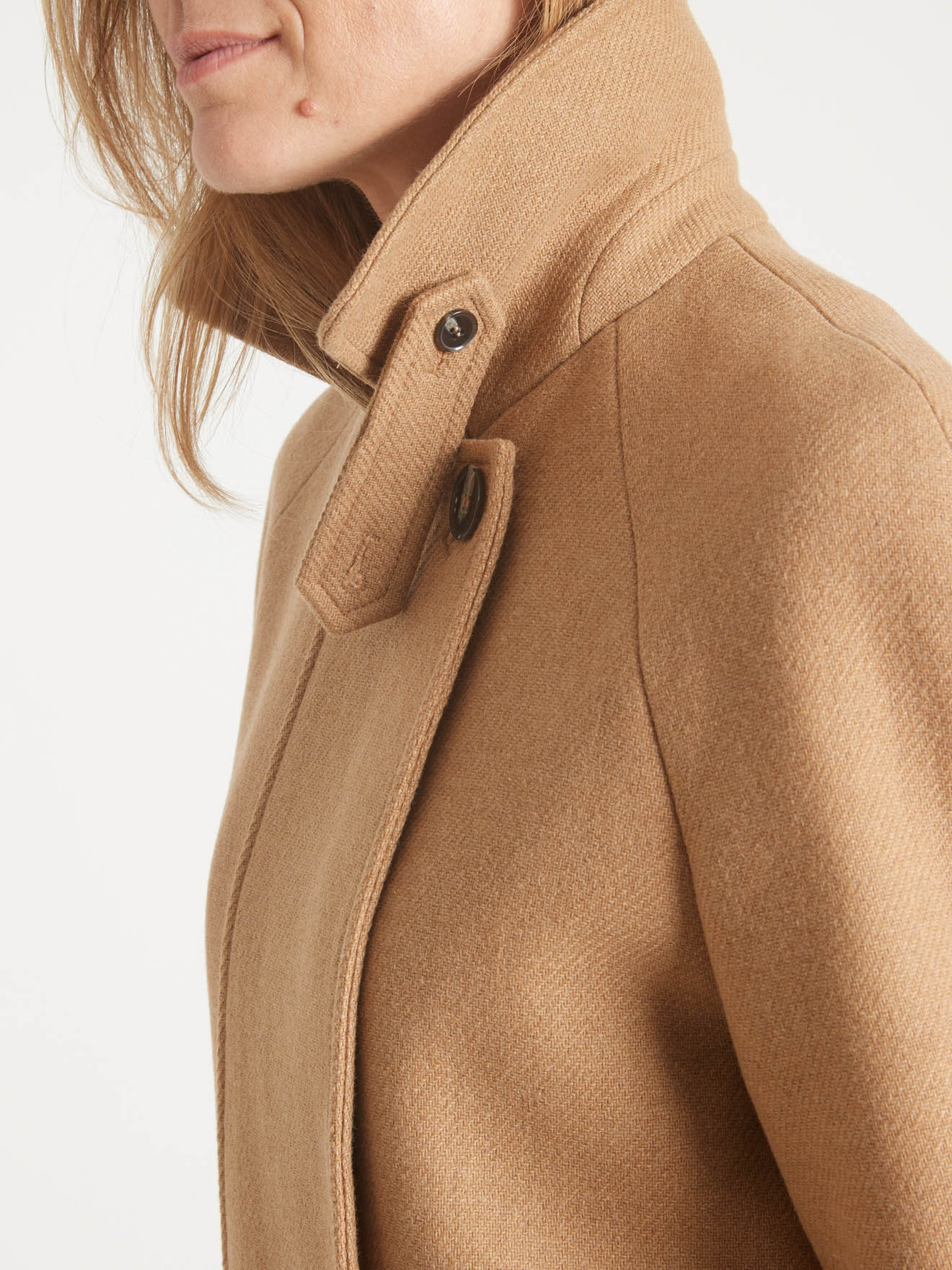 Manteau Court Brittany Pour Homme - Col Montant, Style Décontracté Chic - Marque Indicode