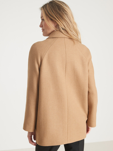 Caban 50% laine large col