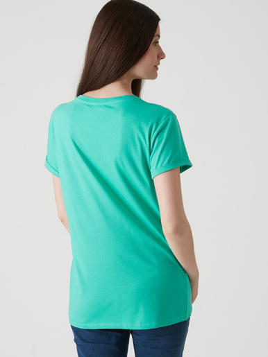 Tee-shirt coton à broderies ajourées