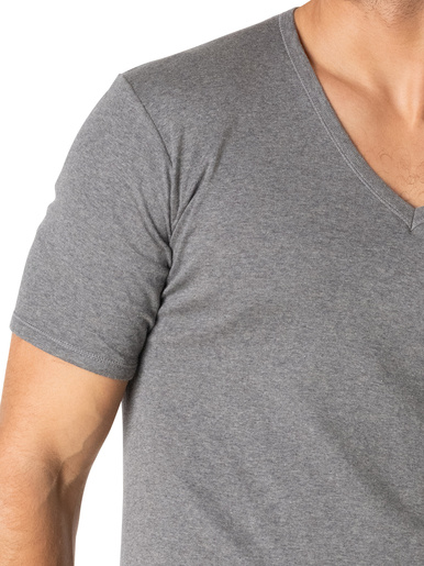 Lot de 2 maillots col V manches courtes