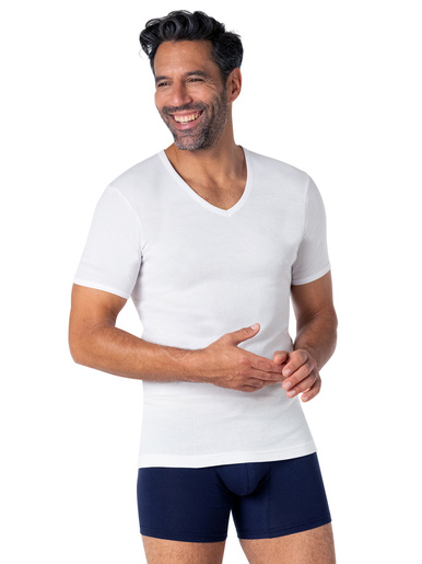 Lot de 2 maillots col V manches courtes