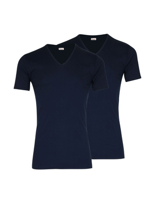 Lot de 2 maillots col V manches courtes
