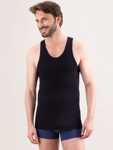 Lot de 2 maillots de corps sans manches - Eminence - Noir