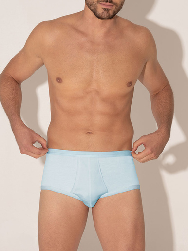 Lot de 2 slips ouverts taille haute - Eminence - Bleu ciel