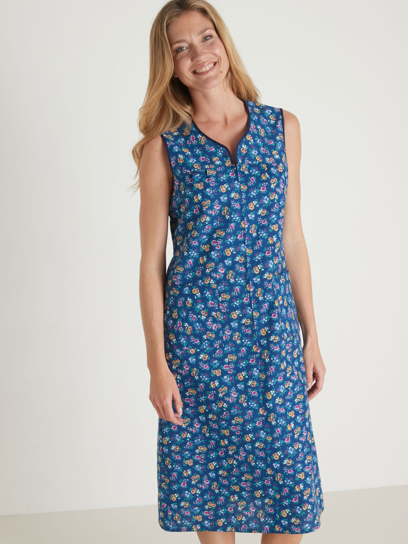 Robe Sans Manches H&M - Ligne A - Taille 4 - Gris - Entièrement Doublée - Occasion TB État