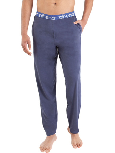 Lot de 2 pantalons de pyjama Easy Bas - Athéna - Noir-bleu marine