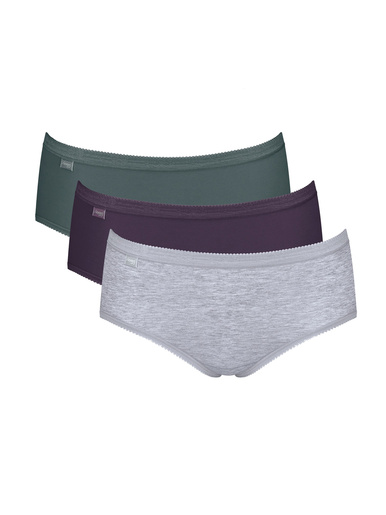 Lot de 3 culottes midi Basic - Sloggi - Assorties