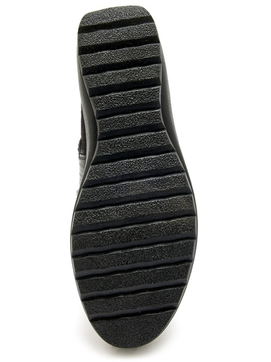 Boots fourrées compensées double zip