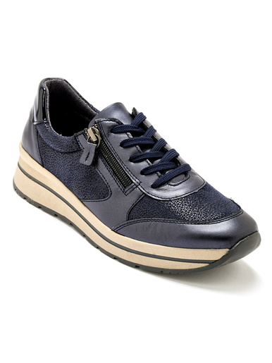 Baskets zip et lacets semelle amovible