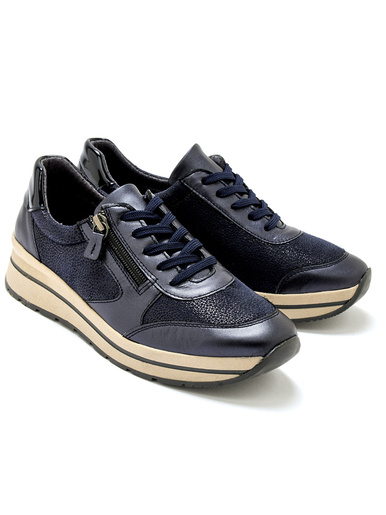 Baskets zip et lacets semelle amovible