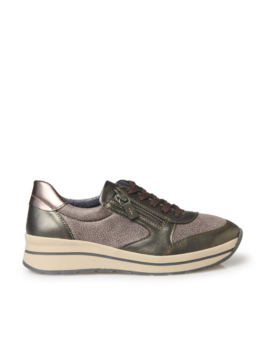 Baskets zip et lacets semelle amovible