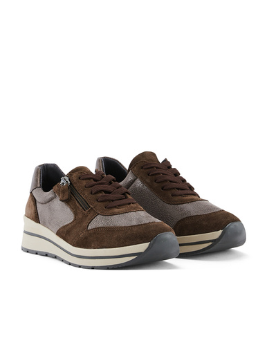 Baskets zip et lacets semelle amovible