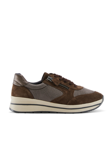 Baskets zip et lacets semelle amovible