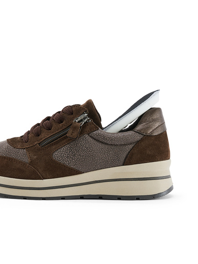 Baskets zip et lacets semelle amovible