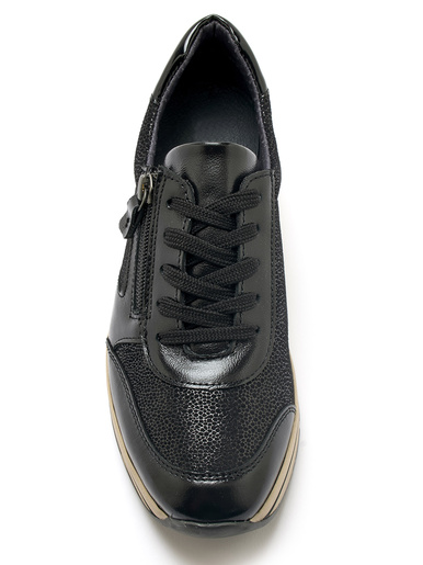 Baskets zip et lacets semelle amovible