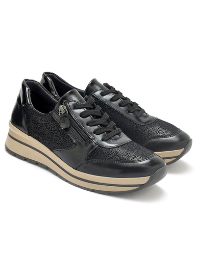 Baskets zip et lacets semelle amovible