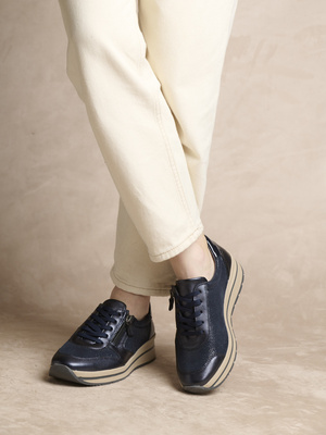 Baskets zip et lacets semelle amovible