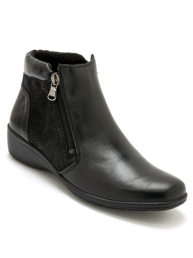 Boots double zip - Pédiconfort - Noir