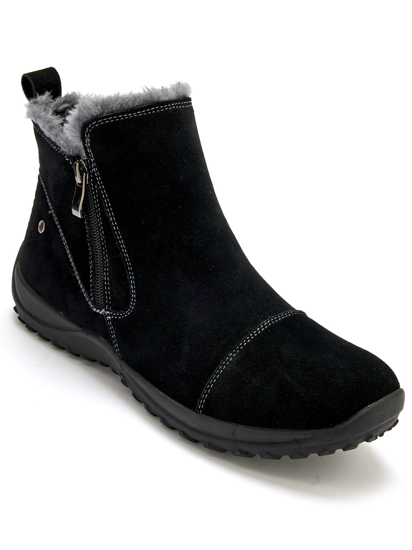 Boots fourrées double zip Pédiconfort Femme Daxon - Main Image