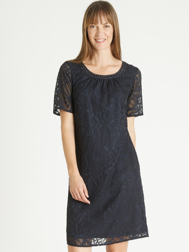Robe housse cérémonie effet dentelle