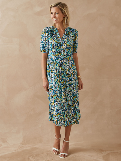 Robe longue à volants
