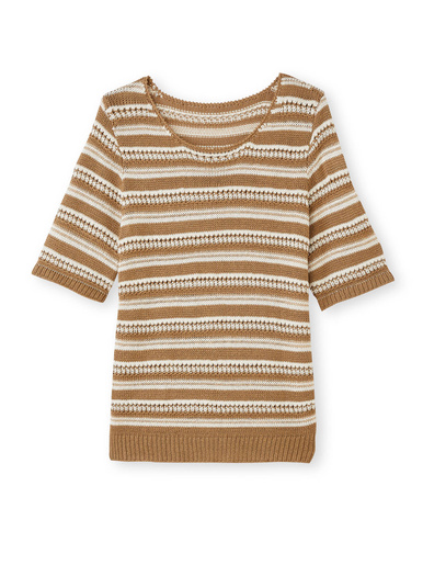 Pull en maille ruban brillante