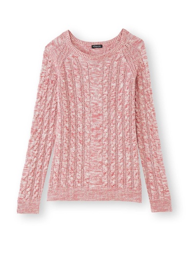 Pull en maille torsadée