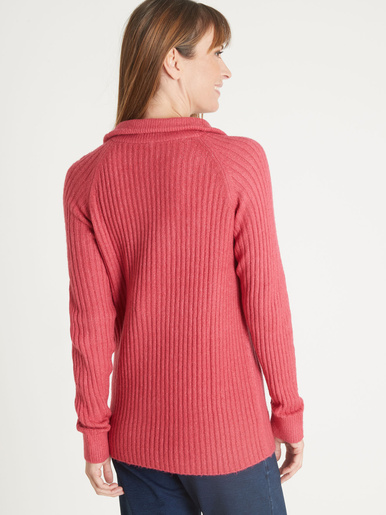 Pull à col camionneur zippé