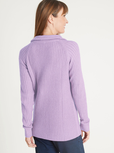 Pull à col camionneur zippé