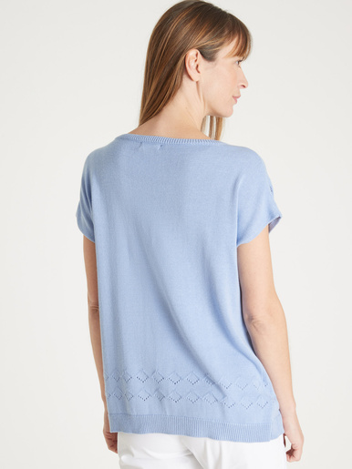 Pull ajouré manches T