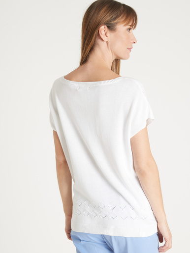 Pull ajouré manches T