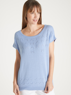 Pull ajouré manches T